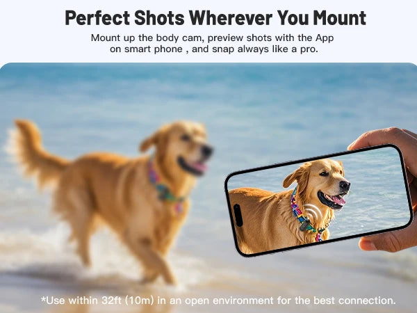 Exivra 4K UltraMini Body Cam – Thumb-Size Wearable Camera