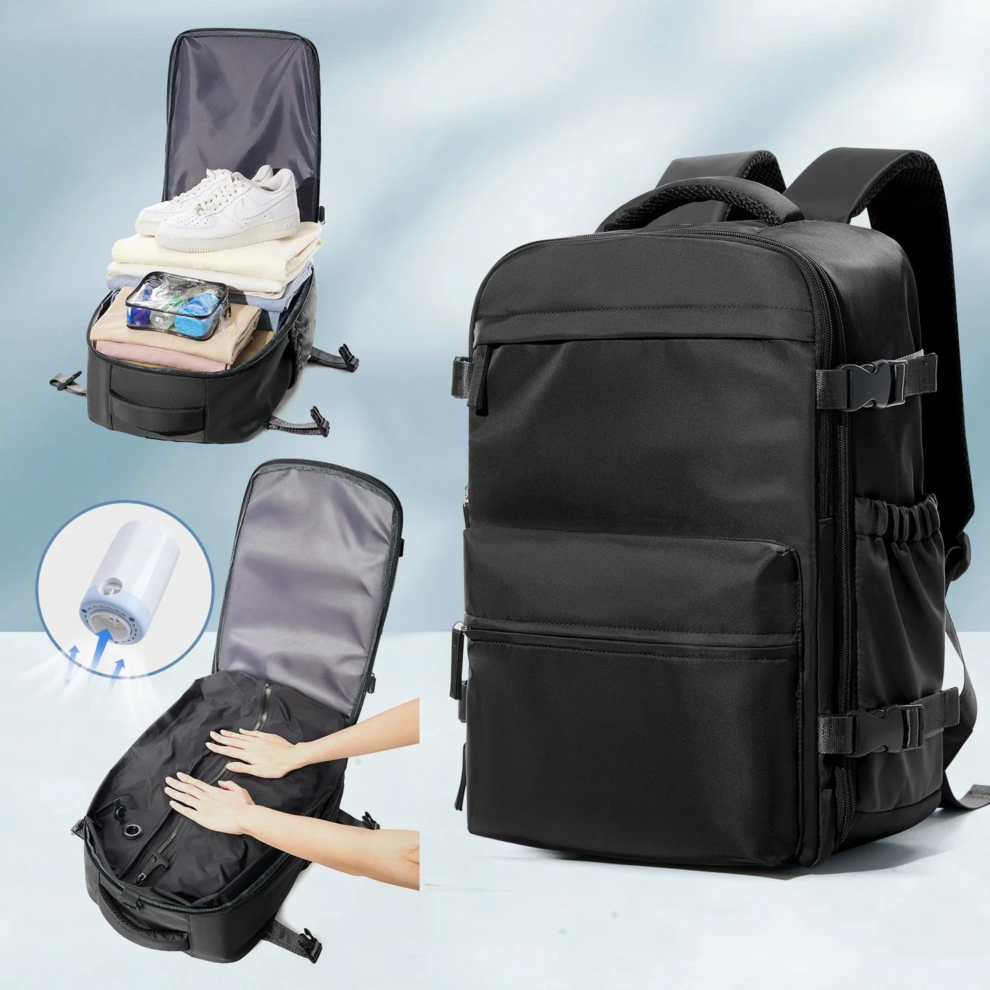 Exivra AeroPack Pro – Expandable Travel & Laptop Backpack