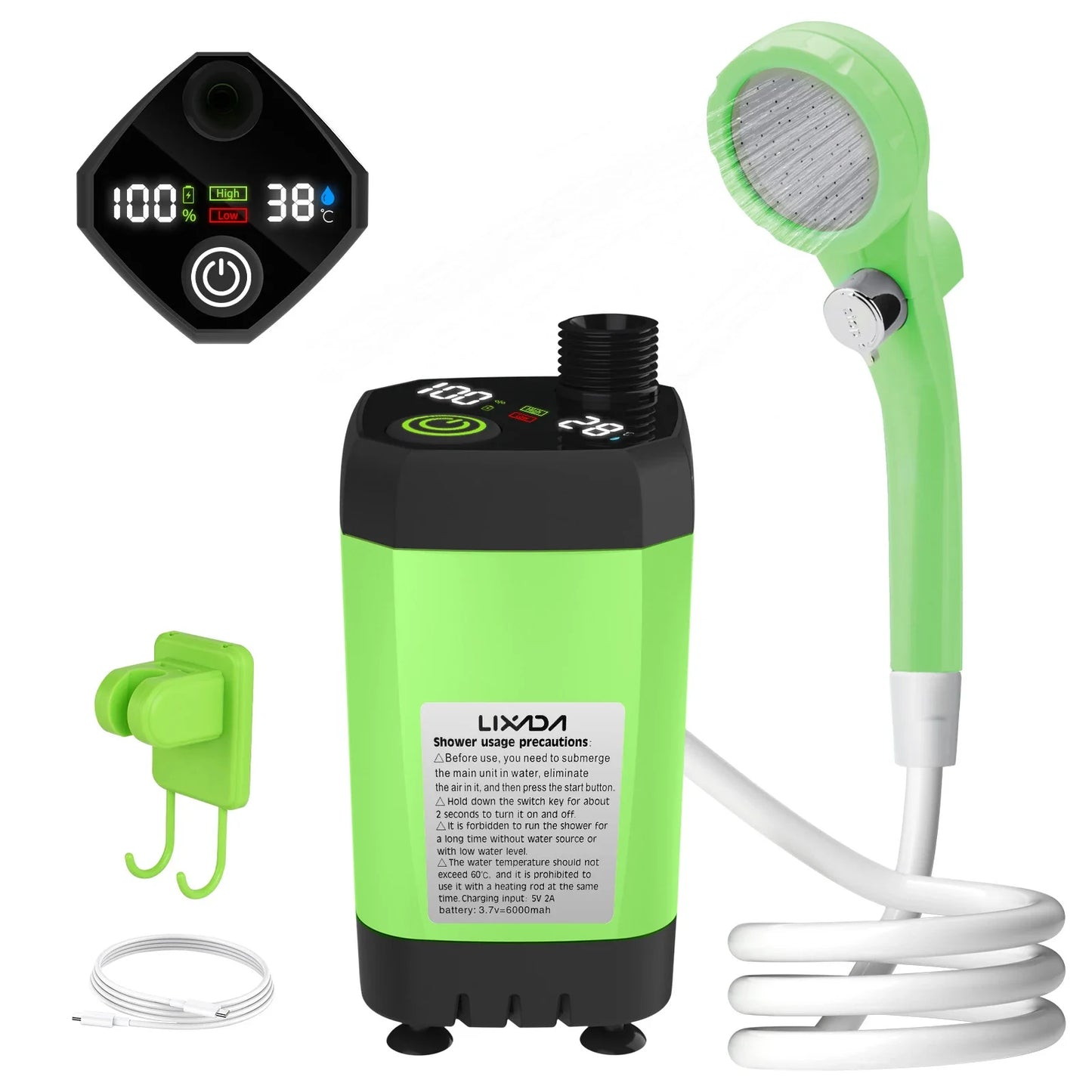 Exivra TrailFlow Digital Camping Shower